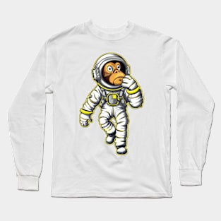 Astraminals Cartoon Monkeynaut Long Sleeve T-Shirt